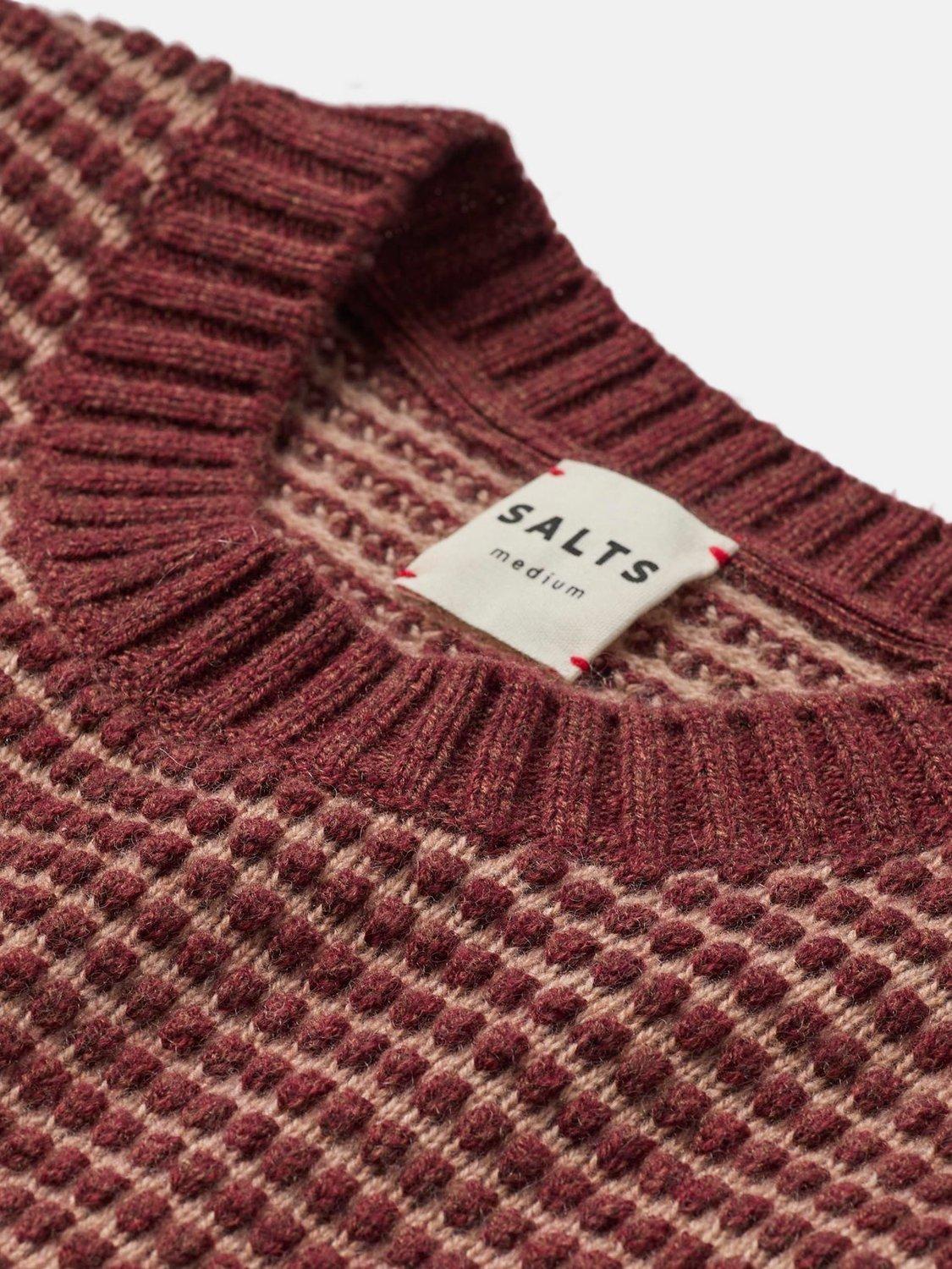 Product image 5 of 6, which shows SALTS Unisex Textured Wool Rich Tank Top, Spice & Oatmeal, XL