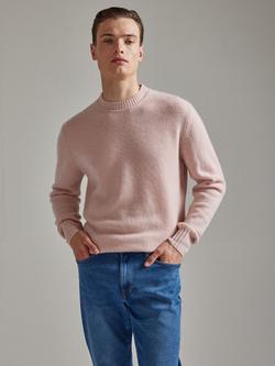 SALTS Unisex Lofty Knit Pure Cashmere Jumper - view 2, Blush Pink