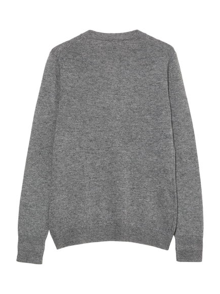 SISLEY Crew Neck Long Sleeve Cardigan, Grey - view 2, Grey