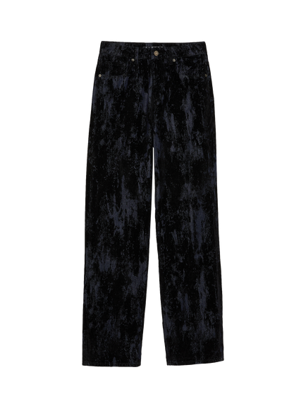 SISLEY Flocked Relaxed Fit Jeans, Black/Multi, Black/Multi