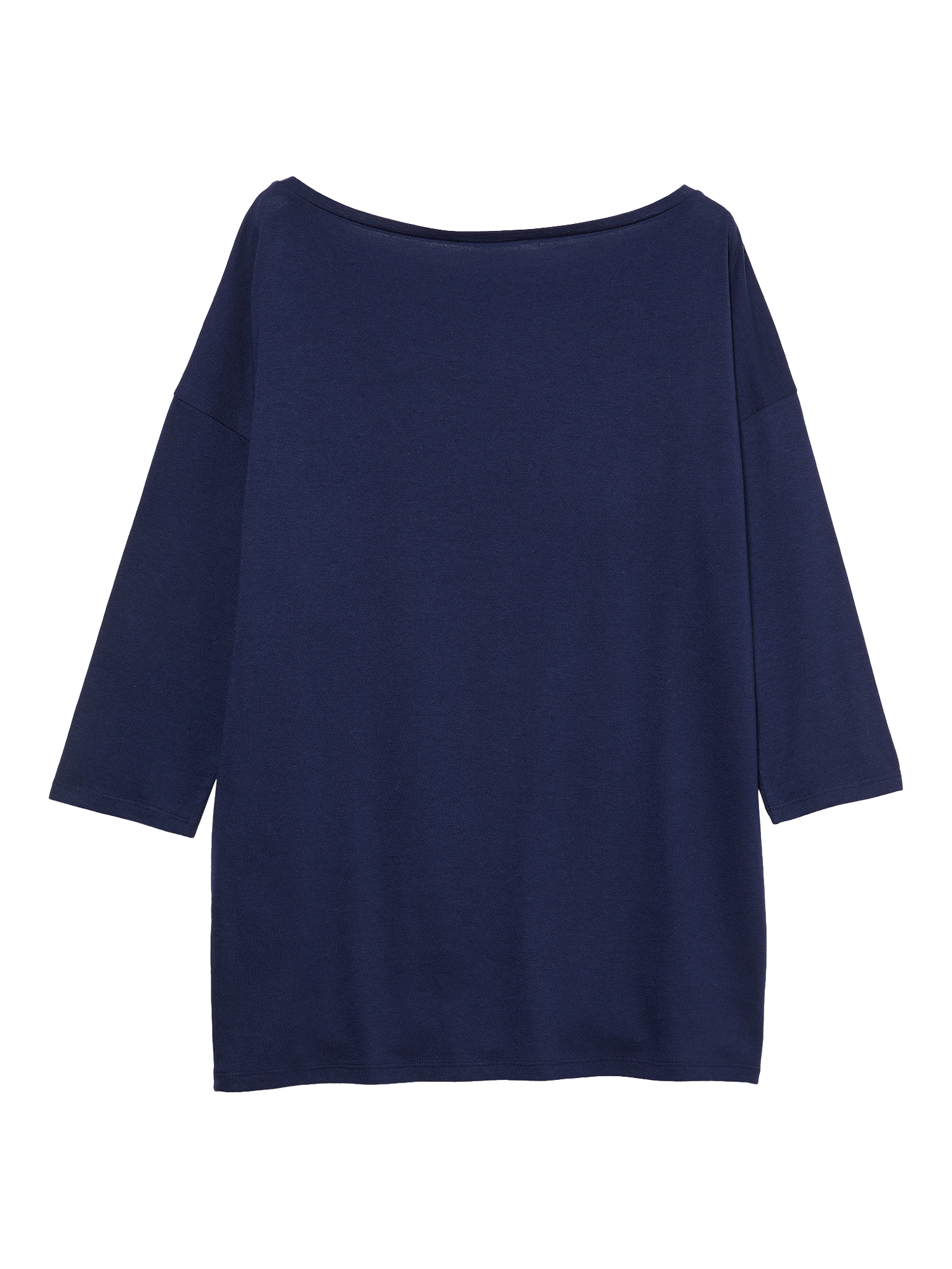 Product image 2 of 2, which shows SISLEY Boat Neck Three Quarter Sleeve Top, Night Blue, L