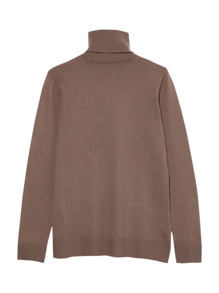 SISLEY Roll Neck Knit Top, Taupe - view 2, Taupe