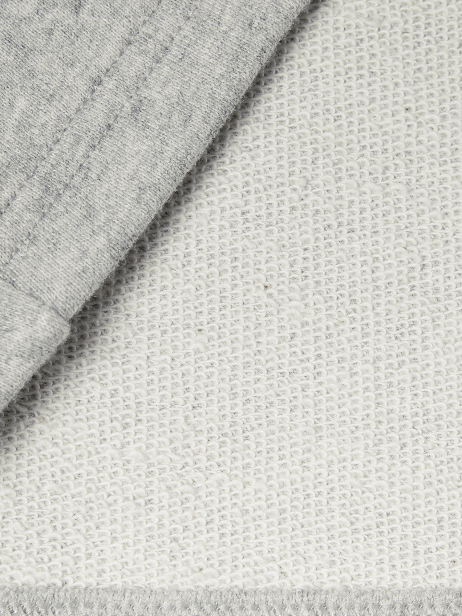 Product image 6 of 6, which shows Benetton Cropped Cotton Polo Shirt, Grey, XS