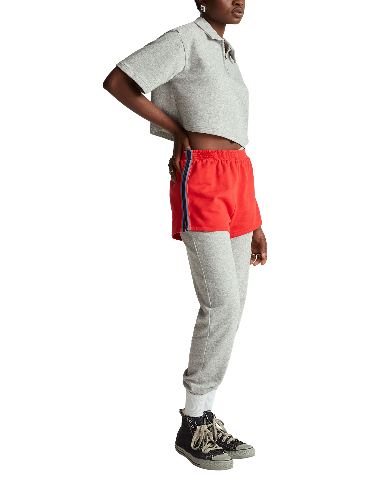 Product image 3 of 5, which shows Benetton Sweater Fleece Joggers, Grey, XS