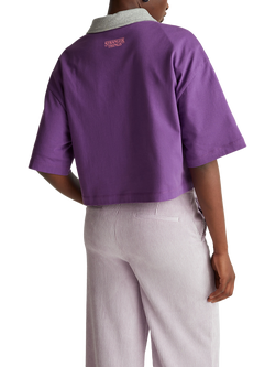 Benetton Stranger Things Graphic T-Shirt, Violet - view 2, Violet