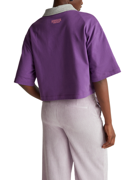 Benetton Stranger Things Graphic T-Shirt, Violet - view 2, Violet