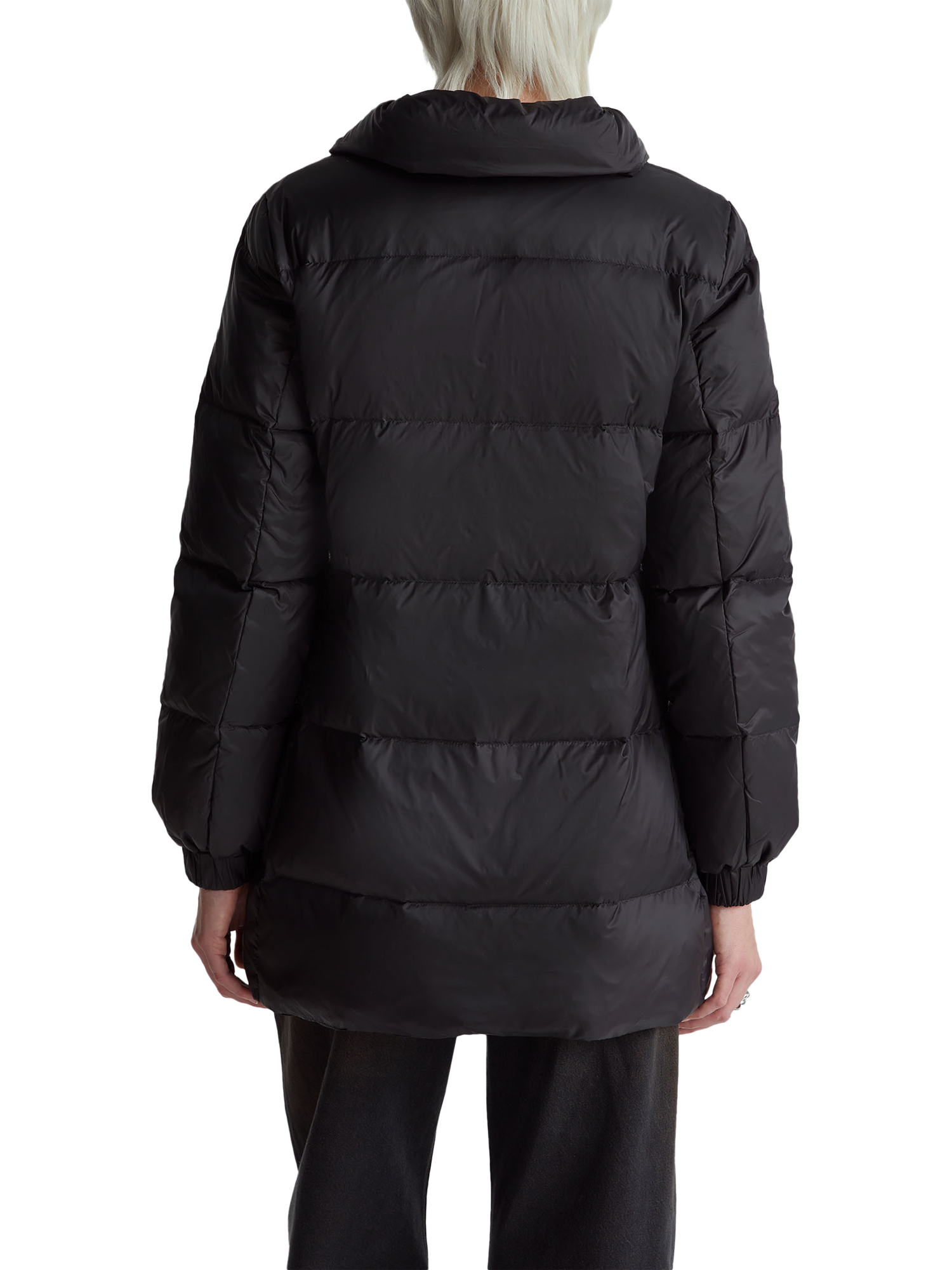 Product image 2 of 6, which shows Benetton Down Padded Jacket, Black, XL