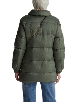Benetton Down Padded Jacket, Green - view 2, Green