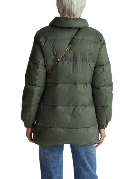 Benetton Down Padded Jacket, Green - view 2, Green