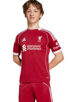adidas Kids' Liverpool FC Football Top, Strawberry Red, Strawberry Red