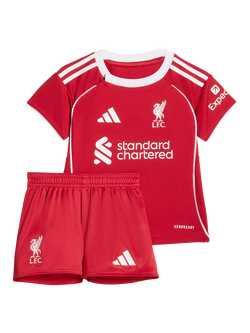 adidas Baby Liverpool FC Football Top & Shorts Set, Strawberry Red, Strawberry Red