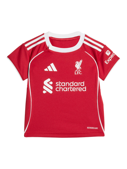 adidas Baby Liverpool FC Football Top & Shorts Set, Strawberry Red - view 2, Strawberry Red