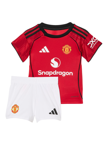 adidas Baby Manchester United Football Top & Shorts Set, Red, Red