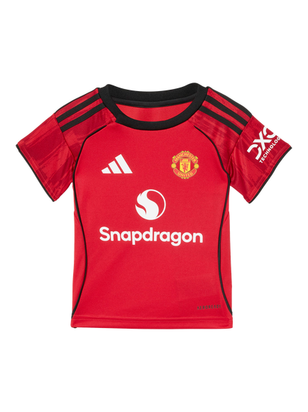 adidas Baby Manchester United Football Top & Shorts Set, Red - view 2, Red