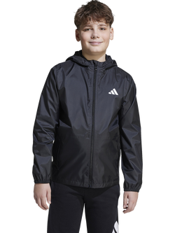 adidas Kids' Waterproof Rain Jacket, Black, Black