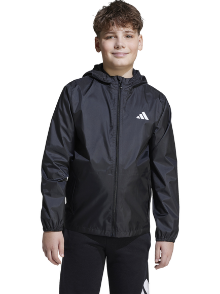 adidas Kids' Waterproof Rain Jacket, Black, Black