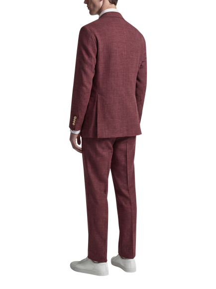 Richard James London Classic Single Breasted Suit Jacket - view 2, Pink