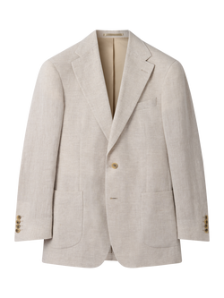 Richard James London Classic Linen Single Breasted Suit Jacket, Sand, Sand