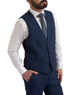 Richard James London’s Wool Mohair Waistcoat, Indigo Navy - view 2, Indigo Navy