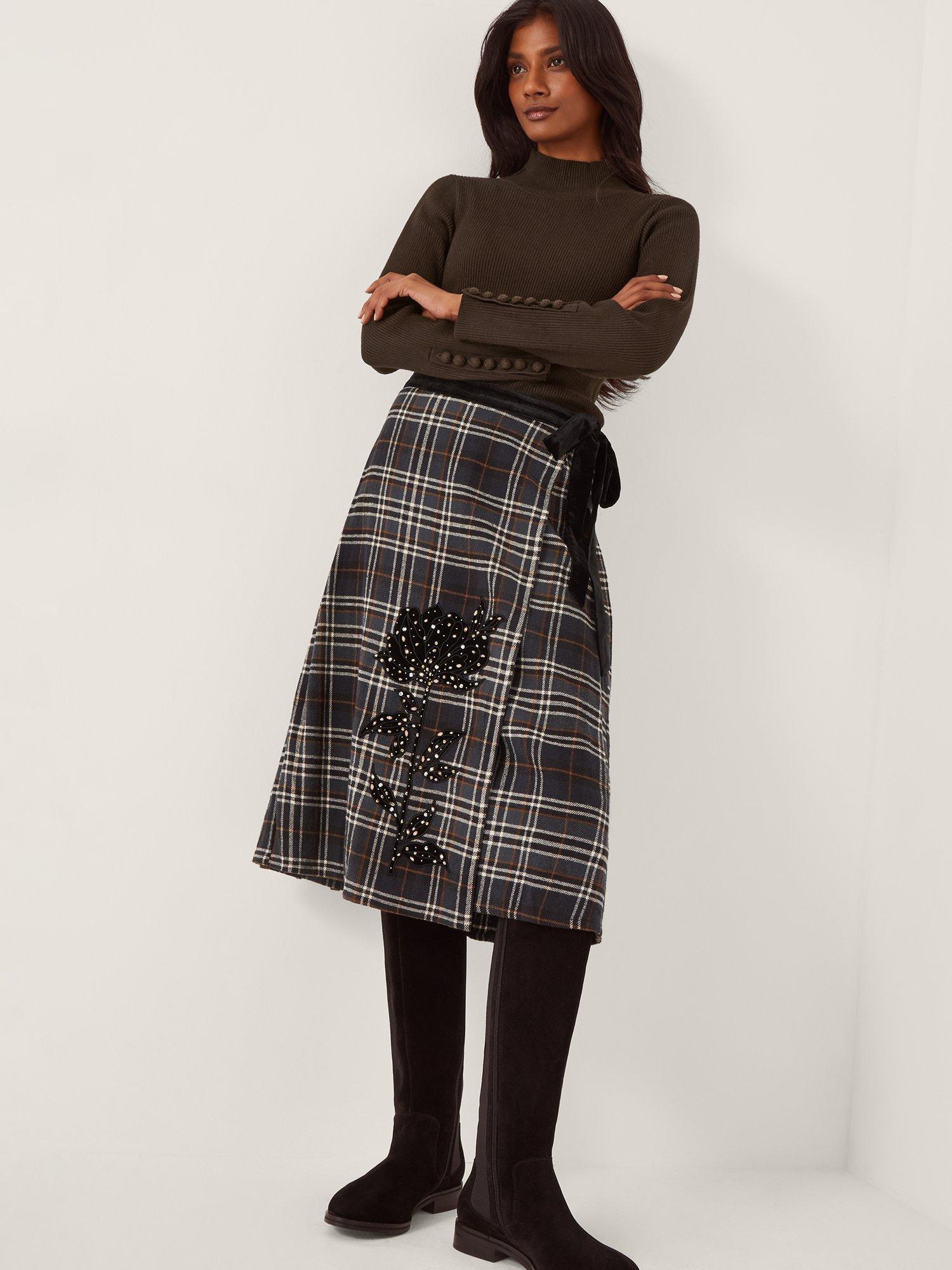 Product image 5 of 5, which shows Monsoon Ruby Ribbed Polo Neck Jumper, Chocolate, S