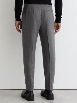 Reiss Cooper Wool Blend Tailored Trousers - view 2, Soft Grey