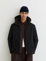 Reiss Devonay Puffer Jacket, Navy/Brown
