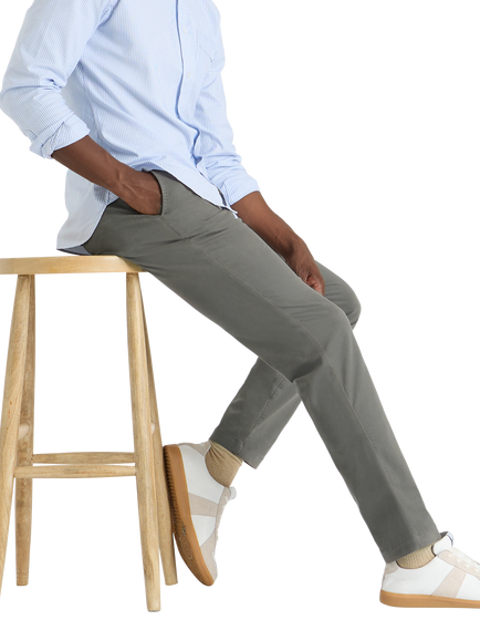SPOKE Heroes Wide Thigh Slim Chinos, Graphite - view 2, Graphite