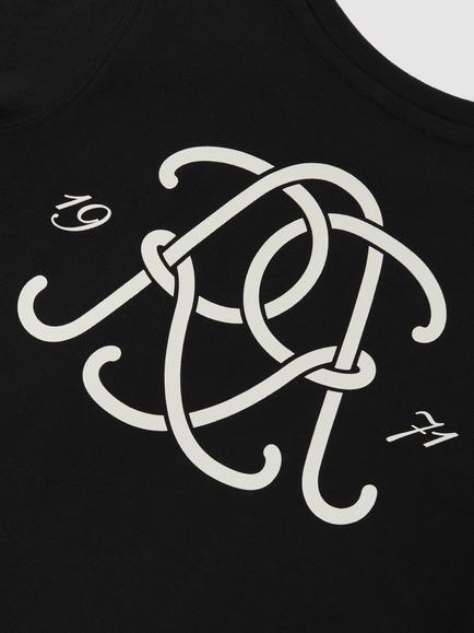 Reiss Kids' Stefan Pure Cotton Long Sleeved T-Shirt, Black - view 2, Black