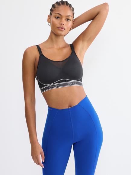 Triumph Triaction Cardio Breeze N Sports Bra, Black, Black