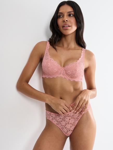 Triumph Amourette Half Padded Balconette Bra, Cherry Rose