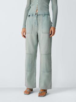 John Lewis x REJINA PYO Pocket Detail Jeans, Blue Denim, Blue Vintage Wash