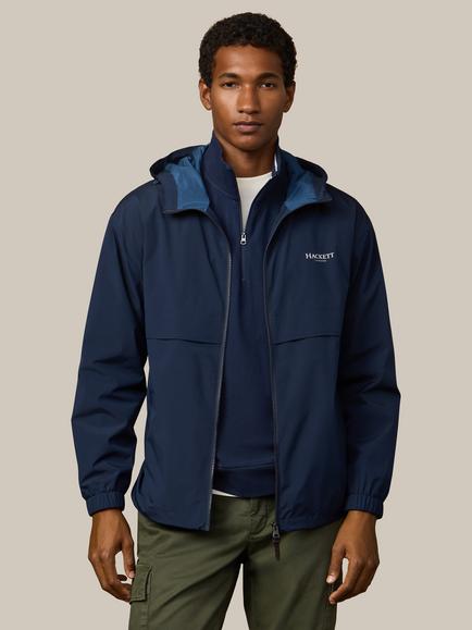Hackett London Heritage Micro Ripstop Water-Resistant Jacket, Navy, Navy