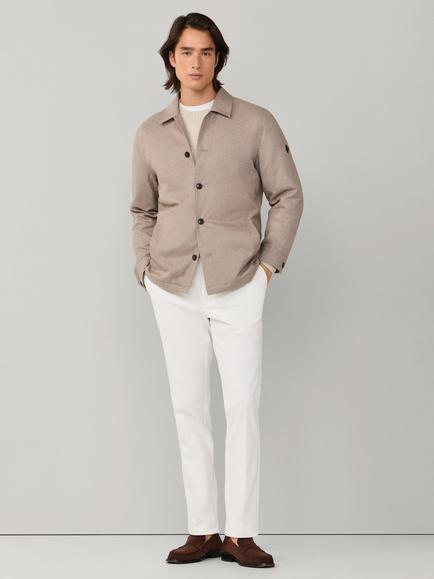Hackett London Light Padded Overshirt, Taupe Beige - view 2, Taupe Beige