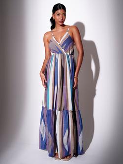 South Beach Jaquard Cami Maxi Dress, Multi, Multi