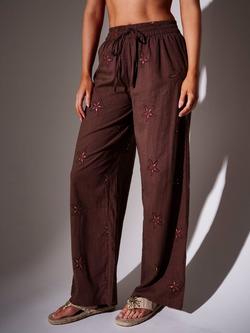 South Beach Starfish Beach Trousers, Brown - view 2, Brown