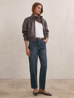 Reiss Selin Straight Leg Jeans, Blue, Blue