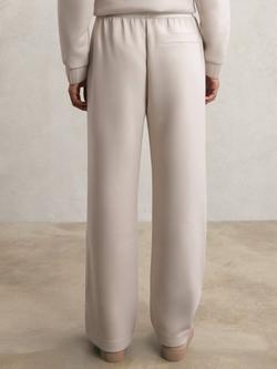 Reiss Laney Wide Leg Joggers - view 2, Stone Neutral