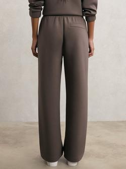 Reiss Laney Wide Leg Joggers - view 2, Taupe Brown