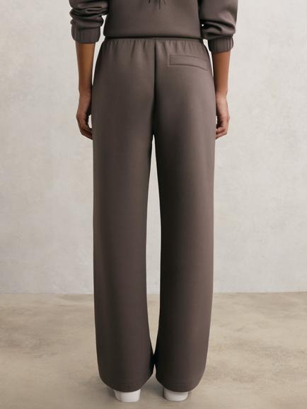 Reiss Petite Laney Wide Leg Joggers - view 2, Taupe Brown