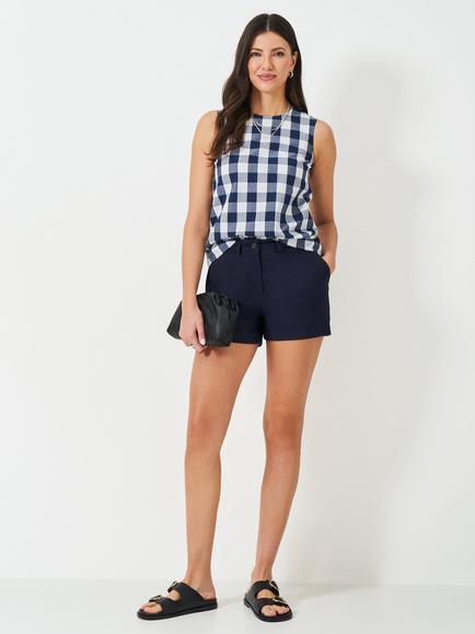 Crew Clothing Tilda Chino Shorts, Navy Blue