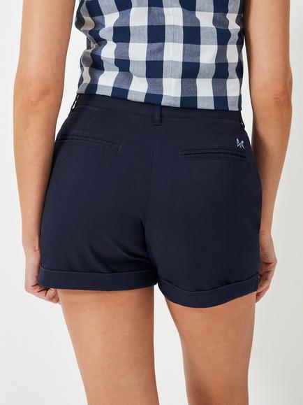 Crew Clothing Tilda Chino Shorts - view 2, Navy Blue