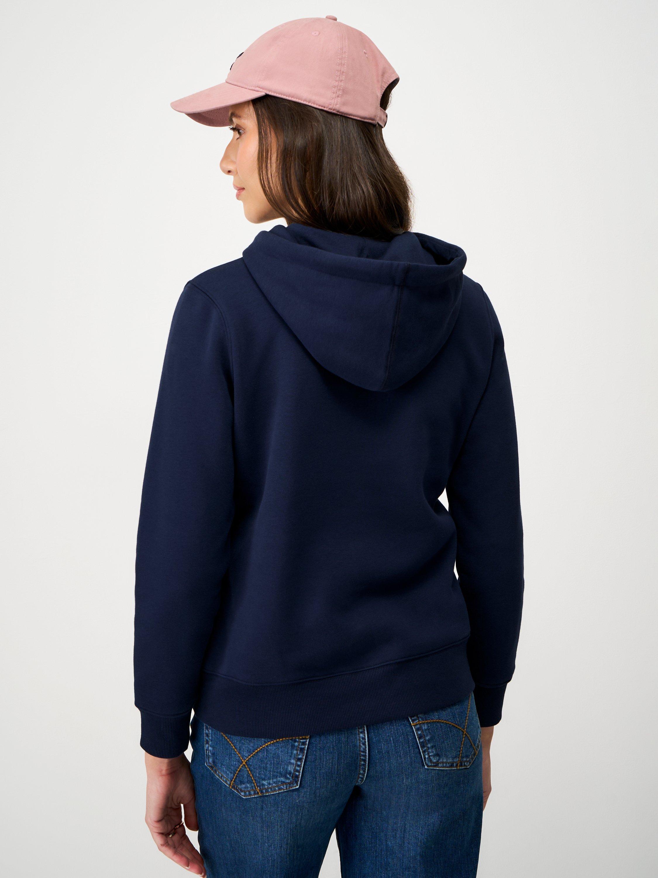 Product image 2 of 5, which shows Crew Clothing Heritage Hoodie, Dark Blue, 10