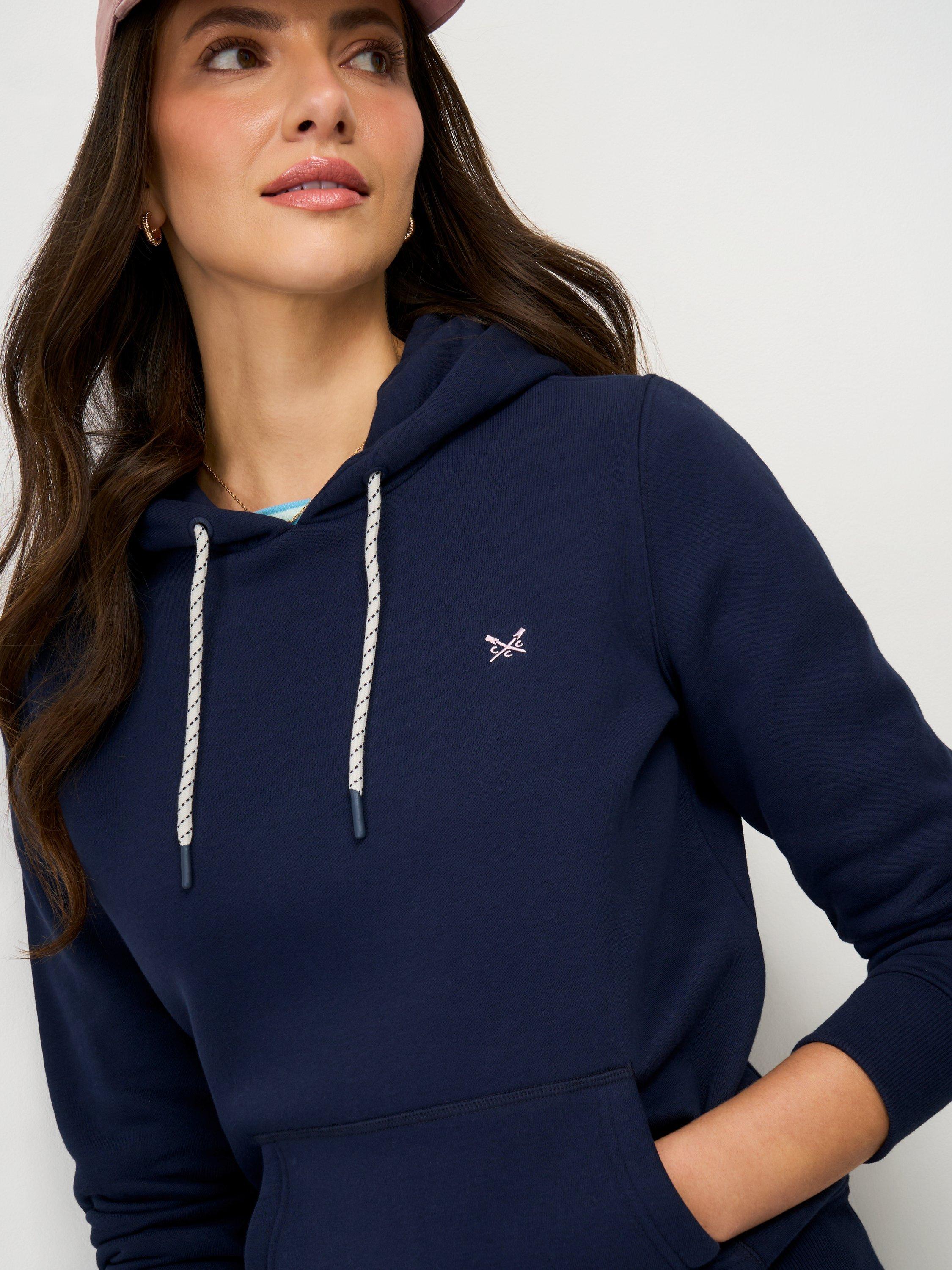 Product image 4 of 5, which shows Crew Clothing Heritage Hoodie, Dark Blue, 10