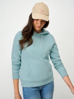 Crew Clothing Heritage Hoodie, Turquoise Blue, Turquoise Blue
