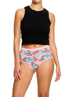 Modibodi Classic Full Brief Period Knickers, Moderate Absorbency, Ivy Garden, Ivy Garden