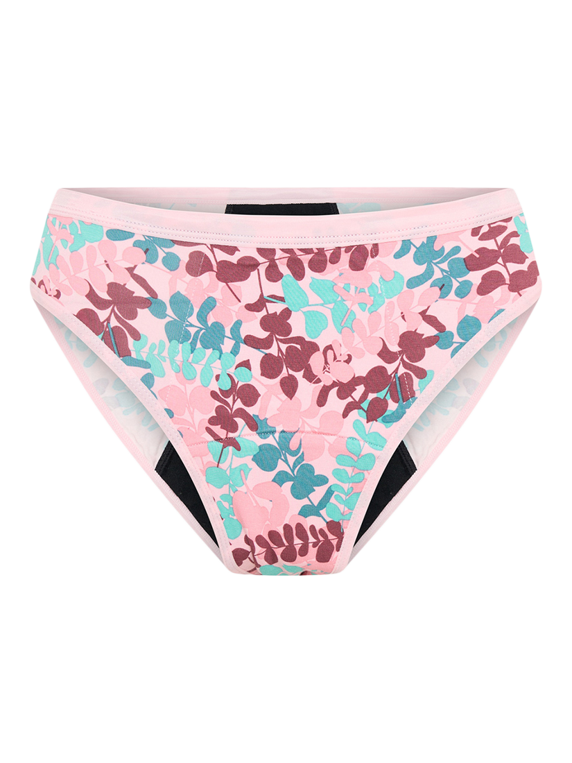 Product image 5 of 6, which shows Modibodi Classic Full Brief Period Knickers, Moderate Absorbency, Ivy Garden, 8