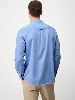 Crew Clothing Cotton Regular Fit Stripe Heritage Shirt, Aqua Blue - view 2, Aqua Blue