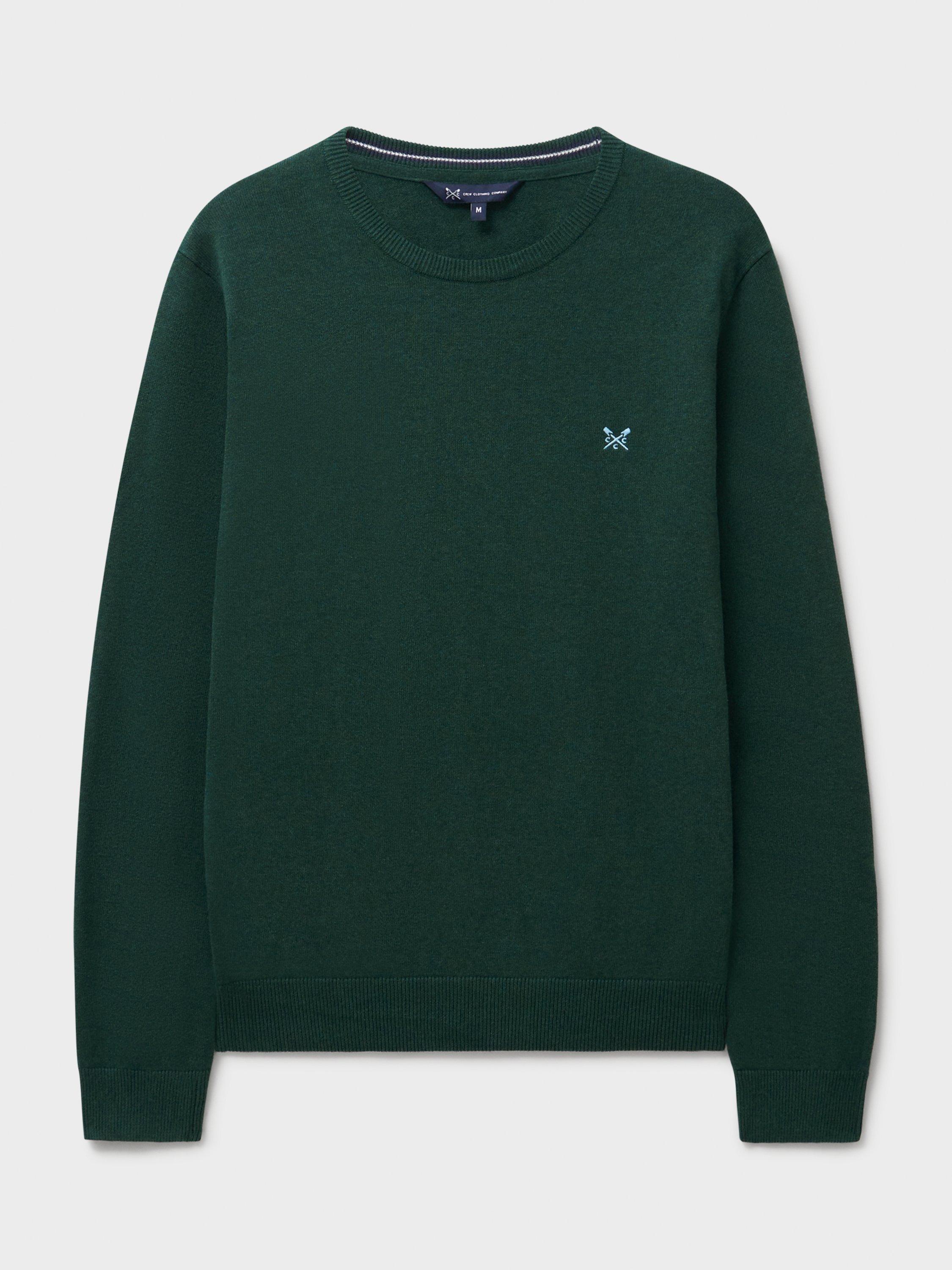 Product image 5 of 5, which shows Crew Clothing Classic Cotton Sweatshirt, Green, L