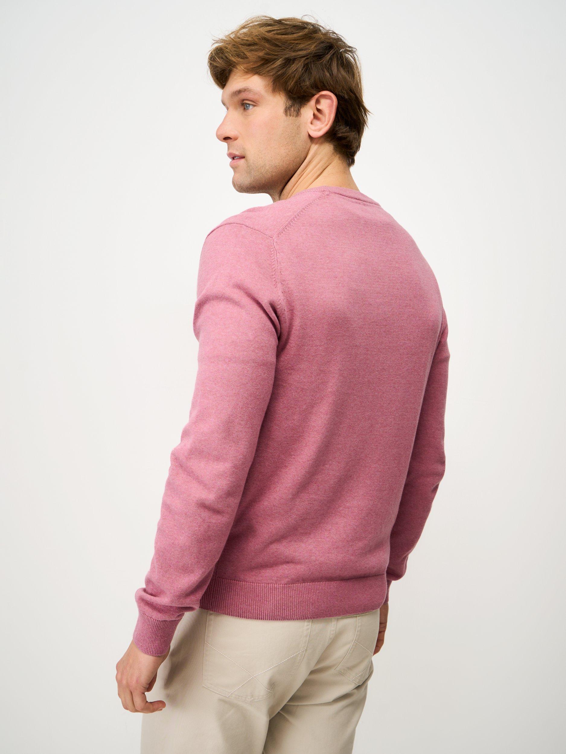 Product image 2 of 5, which shows Crew Clothing Cotton Crew Neck Jumper, Pink, L