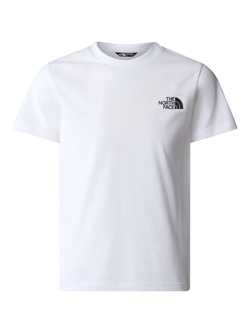 The North Face Teens' Dome Logo Shirt Sleeve T-Shirt, White, Tnf White